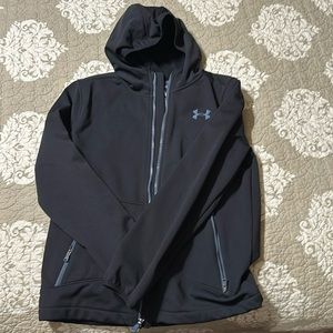 Boys youth large under armor jacket with hood